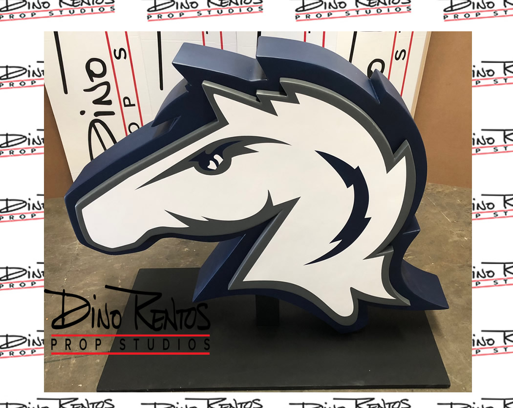 Charger Head Logo prop for college display retail display