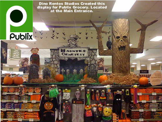 Custom Commercial Grade Retail Display and Decor for Holiday Theme Halloween